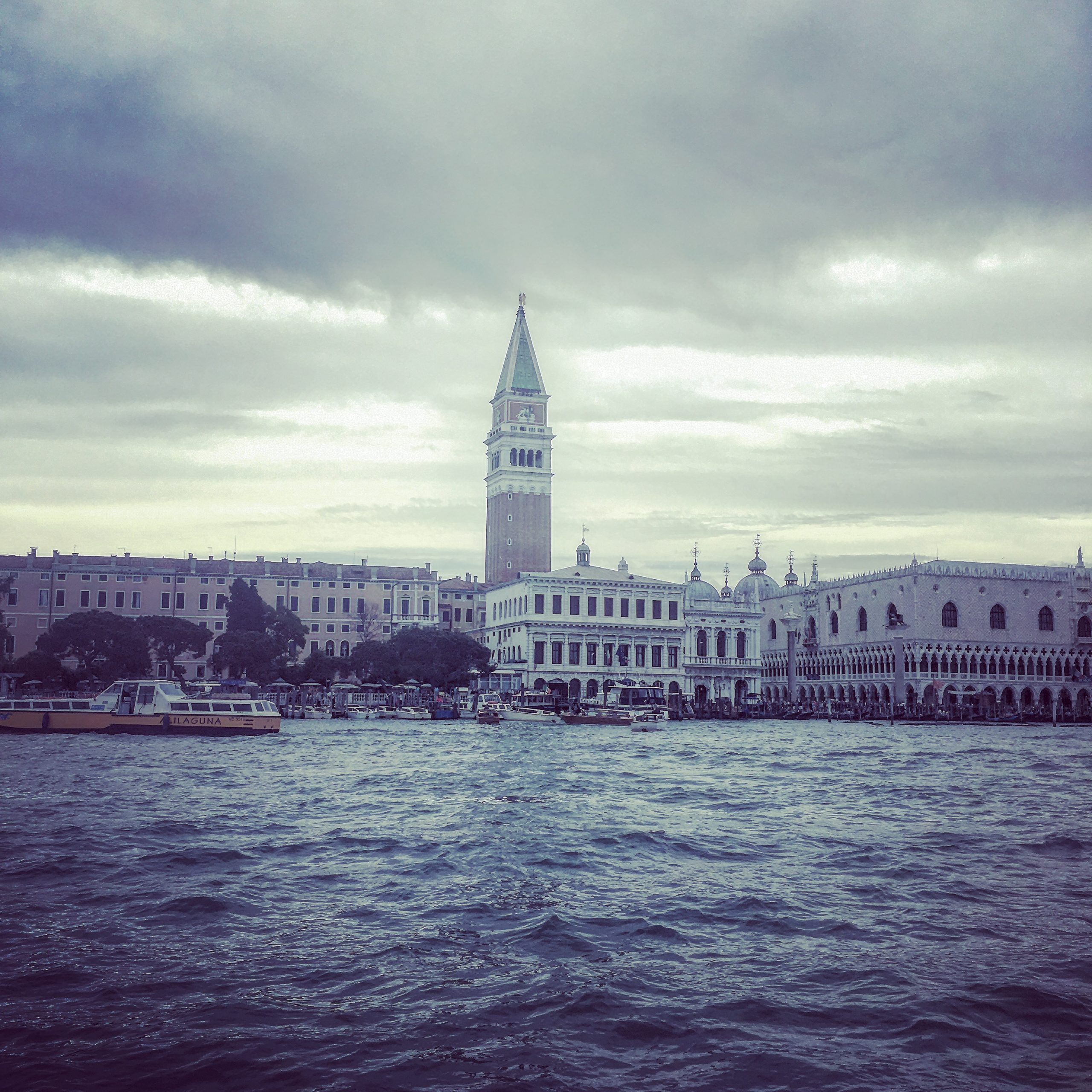 Approaching St Mark’s Square from the water bus