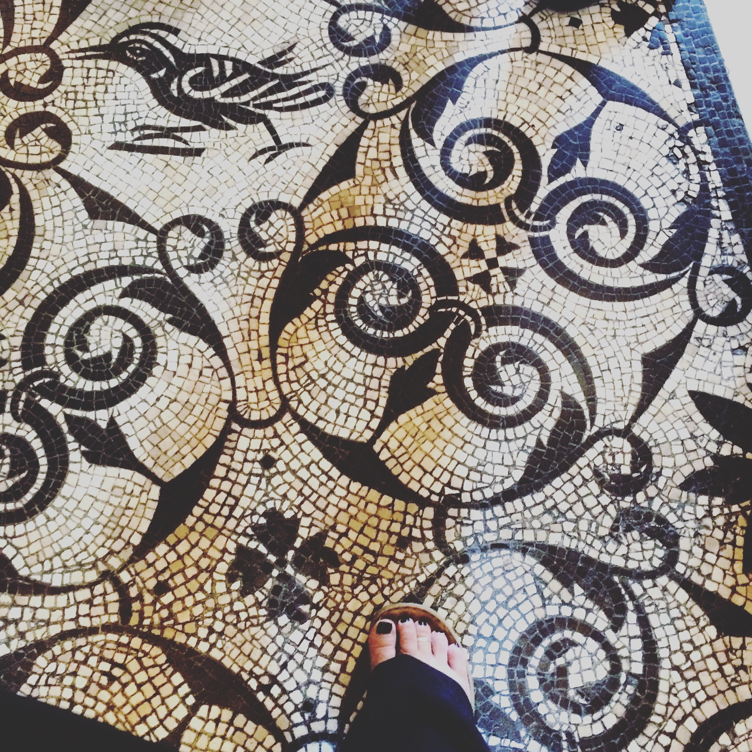 Roman mosaic floor : Vatican Museum