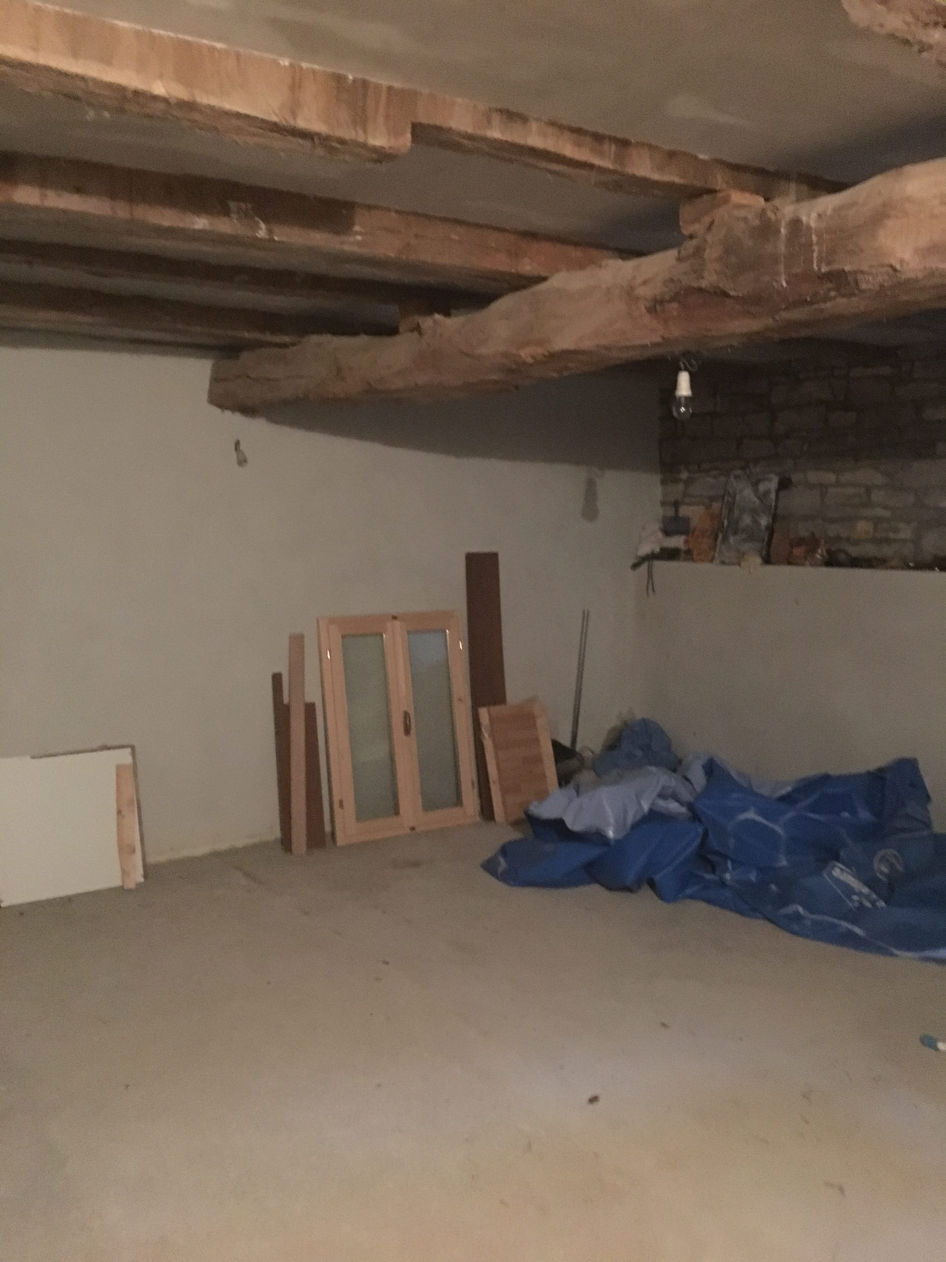 This room will be transformed into a cosy living area…