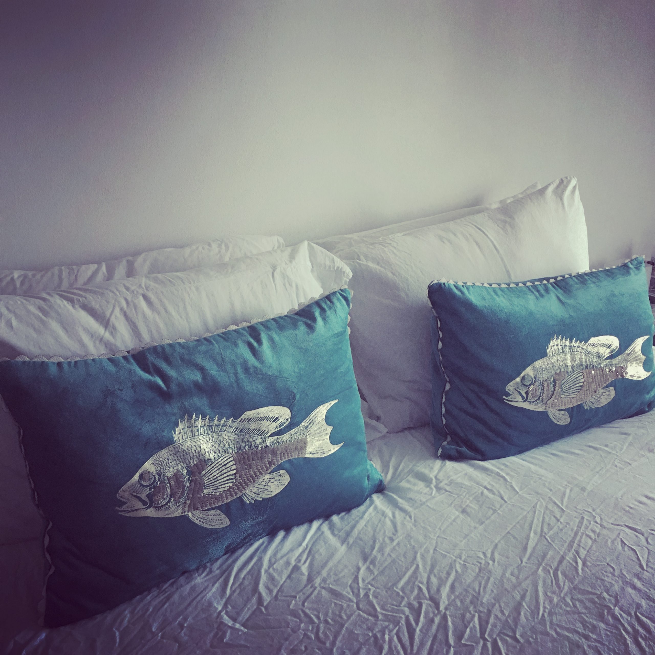 Here little fishy… I *knew* all of the cushions I’ve been stockpiling would be used...